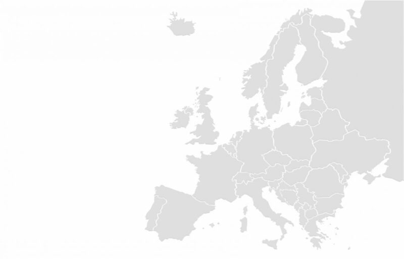 Mapa Europy - statystyki kremacji